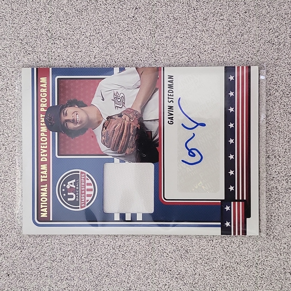 2023 Panini USA Stars and Stripes NTDP Gavin Stedman Patch Auto